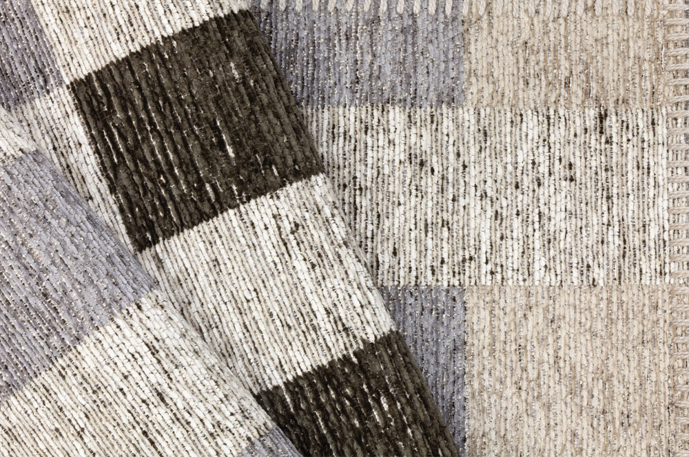 Trellis-Stone Gray Outdoor Rug by Treasure Garden - Image 3